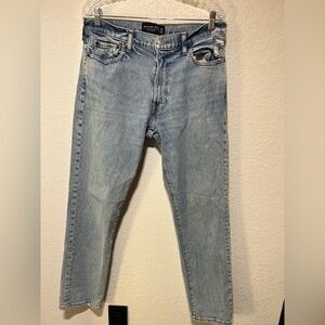 Abercrombie Vintage Stretch 90s Straight Blue Jeans